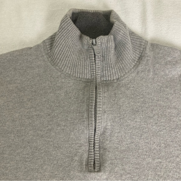 Men's Sweater The North Face Pullover California Heritage Gray Sz S Quarter Zip - Picture 7 of 16